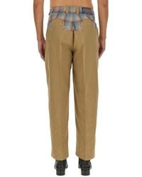 Maison Margiela - Wool Pants Polyester Trousers - Lyst