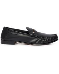 Tom Ford - Supple Nappa Leather Ripley Loafers With-Toned Brass Double T Metal Detail - Lyst