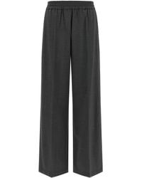 Brunello Cucinelli - Virgin Wool Flared Pants - Lyst