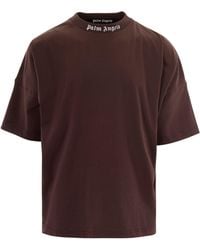 Palm Angels - Oversized T-Shirt With Classic Logo Print - Lyst