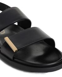 Tod's - Leather Slingback Sandals - Lyst