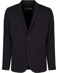 Herno - Single-Breasted Two-Button Jacket - Lyst