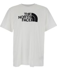 The North Face - T-Shirt With Maxi Logo Printed On The Front And B - Lyst