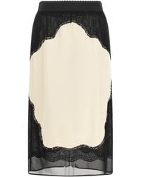 The Attico - Viscose Midi Skirt - Lyst