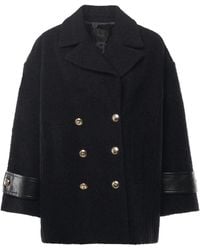 Pinko - Double-Breasted Pea Coat - Lyst