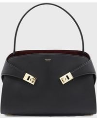 Ferragamo - Leather Top Handle Bag - Lyst