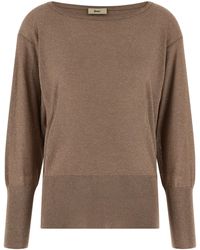 Herno - Lamé And Sequin Yarn Sweater - Lyst