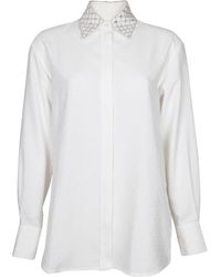 Golden Goose - Viscose Shirt With Applied Stones - Lyst