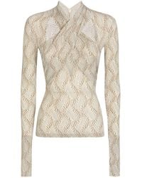 Isabel Marant - Cut-out Detailed Crossover Neck Top - Lyst