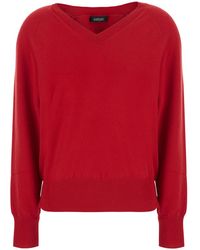 Le Plain - V-Neck 12Gg Cashmere Sweater Top - Lyst