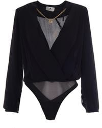 Elisabetta Franchi - Bodysuit Georgette - Lyst