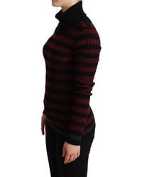 Dolce & Gabbana - Striped Wool Pullover Sweater - Lyst