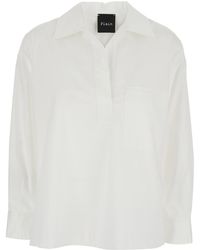 Le Plain - Shirt With Polo Style Collar - Lyst