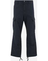 Carhartt - Cotton Cargo Pants With Logo Trousers - Lyst