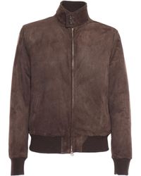 Stewart - Jacket With Double Slider Zip, Barracuda Collar With 2Buttons, 2Welt Side Pockets, Bottom Garment And Cuffs - Lyst