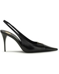 Saint Laurent - Calf Leather Bos Taurus High Heel Pumps - Lyst