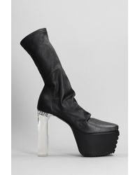 Rick Owens - Minimal Gril Stretch High Heels Ankle Boots - Lyst