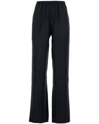 Loulou de Saison - Alera Pants With Elastic Waist And Wide Leg - Lyst