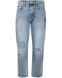 Ralph Lauren - Patchwork High-Waist Distressed Jeans - Lyst