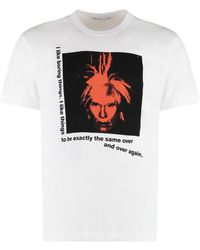 Comme des Garçons - Andy Warhol Print Cotton T-Shirt - Lyst