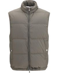 Brunello Cucinelli - Sleeveless Padded Gilet Polyester Blazers E Vests - Lyst