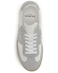 Balmain - Sneakers Swan Suede And Smooth Leather Trainers - Lyst
