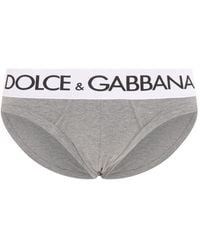 Dolce & Gabbana - Elasticated Logo Waist Briefs - Lyst
