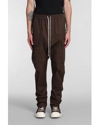 Rick Owens Drkshdw Snap Button Cotton Ripstop Pants in Black for
