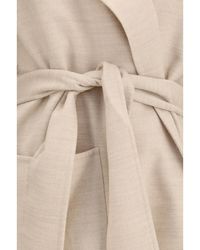 Fabiana Filippi - Belted Double Wool Coat Casha' Merino Ovis Aries - Lyst