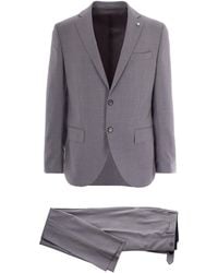 L.B.M. 1911 - Completo Monopetto Grigio Perla - Lyst