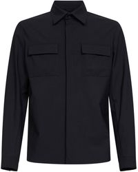 Herno - Bi-Stretch Wool Canvas Shirt - Lyst