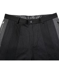Dolce & Gabbana - Cotton Dress Formal Trouser Pants And Wool Silk Elastane - Lyst