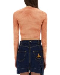 Vivienne Westwood - Bea Cropped Top Cotton Tops - Lyst