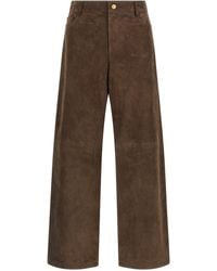 Max Mara - Lamb Leather Casual Pants - Lyst