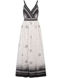 Elie Saab - Moon Printed Cotton Dress - Lyst