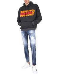 DSquared² - Logo Printed Sweatshirt Cotton Polyester Sweatshirts - Lyst