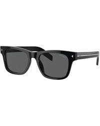 Prada - Sunglasses Rectangle Full Rim, Frame And Dark Lens Pra17S16K731 - Lyst