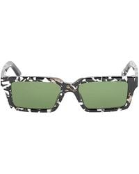 Off-White c/o Virgil Abloh - Sunglasses Rectangle Full Rim, Havana Frame And Lens Oeri13Awarren1255 - Lyst