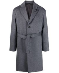 Lardini - Medium Wool Coat - Lyst