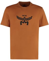 MCM - Cotton Crew-Neck T-Shirt T-Shirts - Lyst