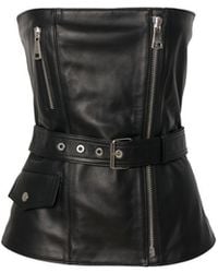 Manokhi - Jean Top Lambskin - Lyst