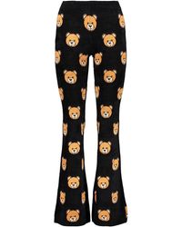 Moschino - Knit Flared Trousers - Lyst