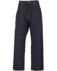 Jil Sander - Jeans With Belt Loops And Logo Patch On The Rear - Lyst