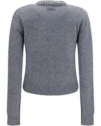 Pinko - Colonia Cardigan With Jewel Collar - Lyst