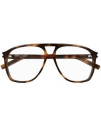 Saint Laurent - Sl 596 Dune Opt002 Havana Havana Transpa - Lyst