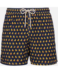 Mc2 Saint Barth - Lightweight Fabric Swim-Shorts Lighting Micro Fantasy With Ducky Print - Lyst