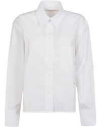 Victoria Beckham - Cropped Long Sleeve Shirt - Lyst