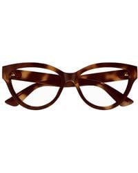 Gucci - Gg1581O Linea Gg Logo Eyeglasses - Lyst