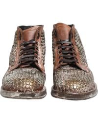 Dolce & Gabbana - Leather Runway Studs Ankle Boots Shoes - Lyst