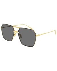 Bottega Veneta - Sunglasses Square Full Rim, Frame And Lens Bv1045S001 Default Title - Lyst